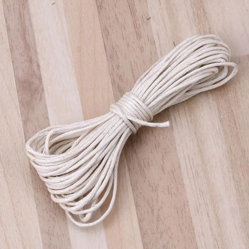 

Drop ShiP 1mm Waxed Cotton Cord Baby Teether Accessories 5m Line For DIY Jewelry Making
