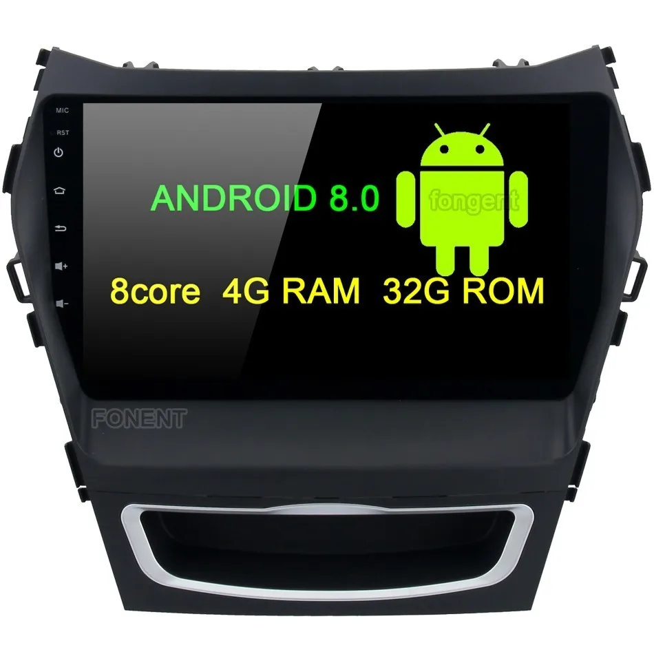 

Fongent 9" Android 8.0 Car GPS Radio Player for Hyundai Santa fe IX45 2013-2016 with Octa Core 4GB+32GB Auto Stereo Multimedia