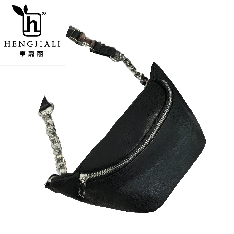 

HENGJIALI 2018 personality leisure pocket chain chest bag shoulder Messenger bag man and women travel bag