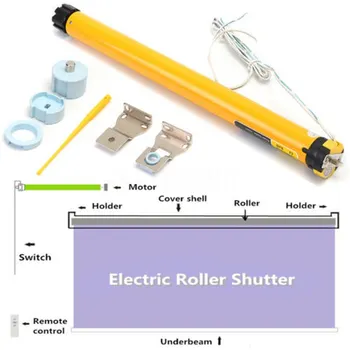 

315mm Electric Curtains Roller Motor DIY 24V DC 300mA 7.2W 30RPM Electric Roller Blind Shade Tubular Motor Kit