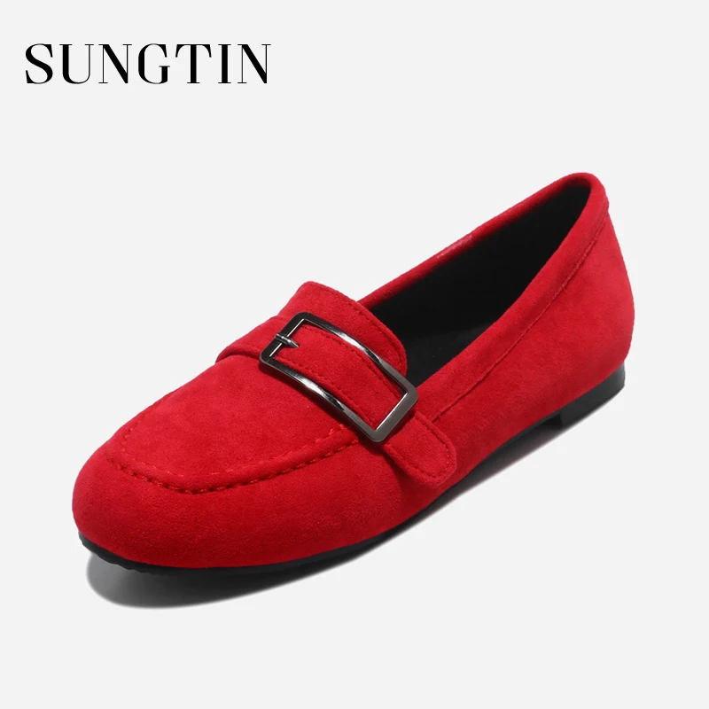 buckle ballet flats