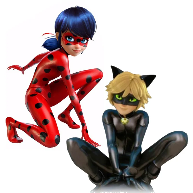 

Ladybug girl costume Halloween costume party Ladybug Reddy Cos anime tights children black cat Nole clothes