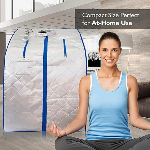 ซาวน่าอินฟราเรด Slimming สำหรับซาวน่าลดน้ำหนักไอออนลบ Detox Therapy ส่วนบุคคล FIR ห้องซาวน่าพับเก้าอี้ 1