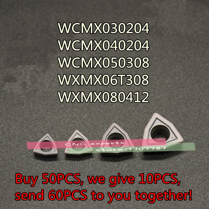 

WCMX030204 WCMX040204 WCMX050308 WCMX06T308 WCMX080412*10pcs Milling Inserts ,WCMX Tungsten Carbide Inserts for U-drill