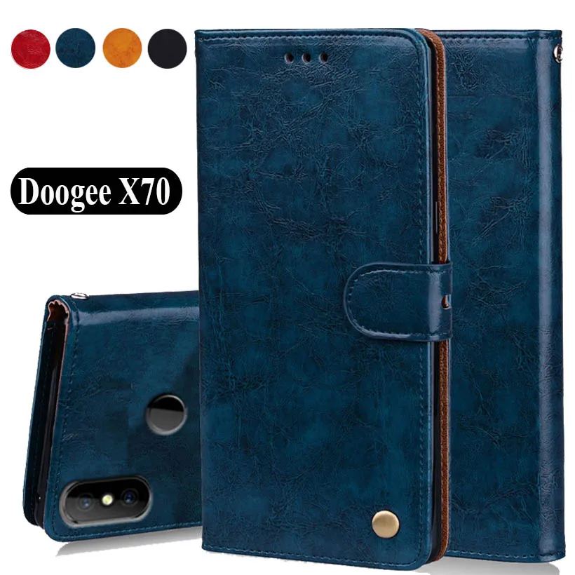 Luxury PU Leather Slip-resistant Flip Wallet Case For Doogee X70 Book 5.5&quot Back Cover W01 | Мобильные телефоны и