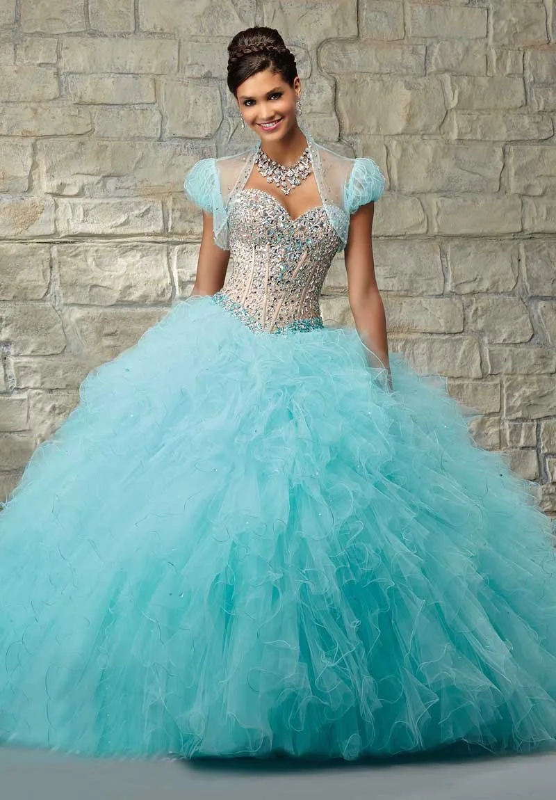 rhinestone quinceanera dresses