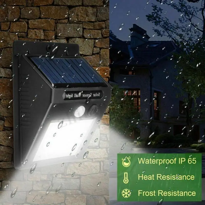 Led Solar Pir Motion Sensor Night Outdoor Safety Wall Waterproof Energy-saving Garden Solar Lights Human Induction