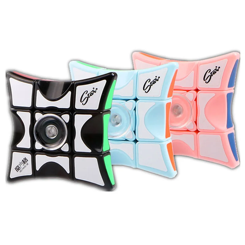 QIYI Fingertip Cube Fingertip Gyro Cube Развивающие игрушки 1x3x3 головоломка волшебный куб игрушки для детей и взрослых Cubo Magico подарок