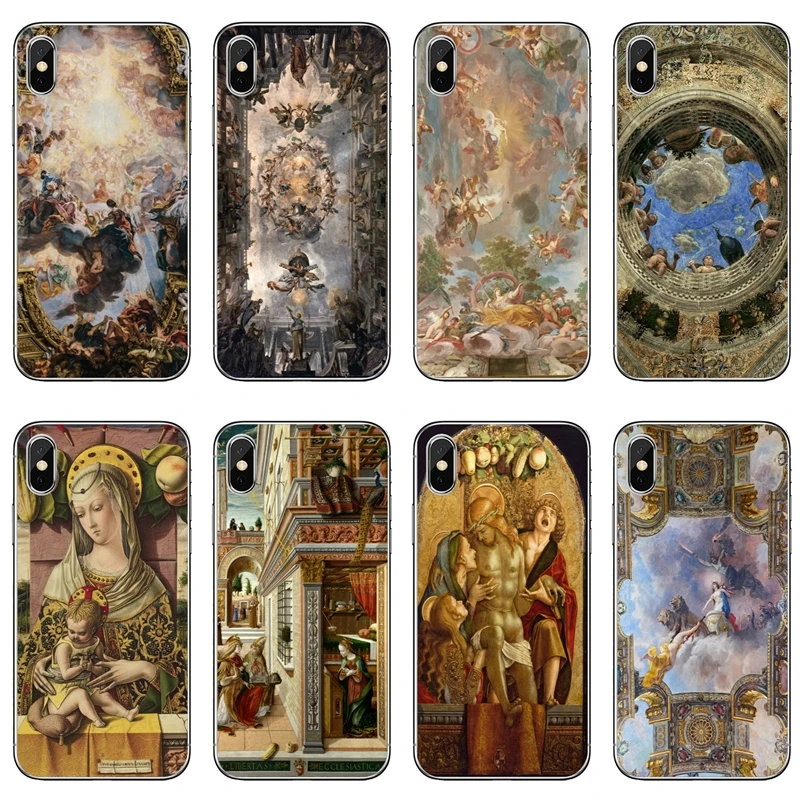 

renaissance art Painting For Xiaomi Mi 8 SE Pro 6 6X A1 A2 Lite 5 5s 5x mix max 2 2s 3 note TPU Soft phone cover case