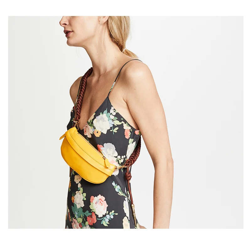 Поясная сумка на пояс, поясная сумка, женская сумка на пояс, плетеный пояс из бананов, кожаная сумка-мессенджер, повседневная сумка на плечо, сумка для телефона N91