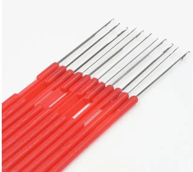 Portable Beading Needles Crochet Hook Lock Hair Needle Tool For Jewelry
