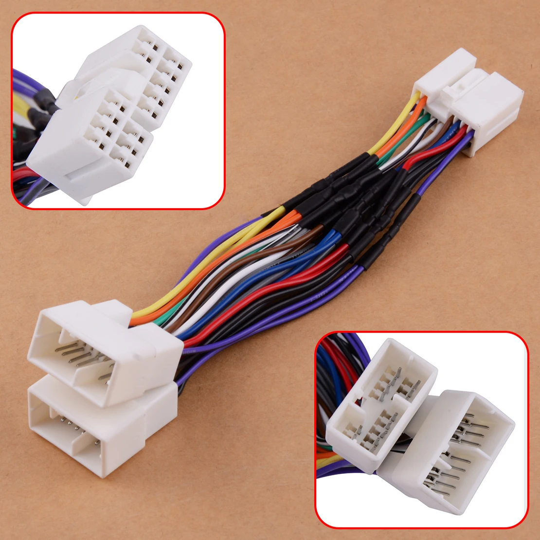 1Pc Y Cable Splitter AUX CD Changer Navigation XM Radio iPod Adapter