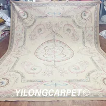 Yilong 8'x10' высокого класса качество Aubusson французский дизайн новозеландской шерсти ручной работы aubusson ковер(Au15-8x10