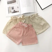 Летние мягкие полосатые детские пляжные шорты