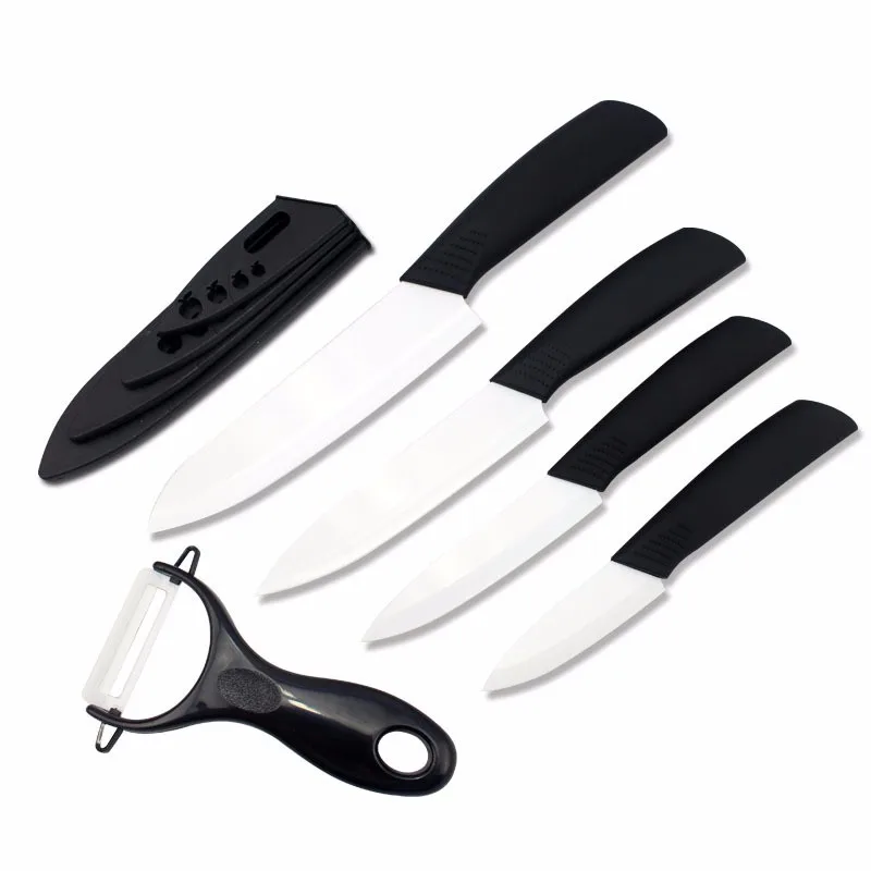 FINDKING High quality 3 4 5 6 inch Zirconia Ceramic fruit Knife set Paring knives for vegetable bread as Christmas present (19)