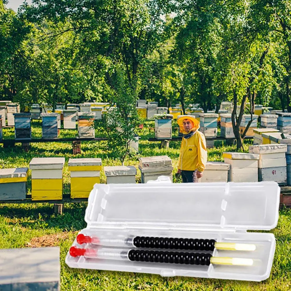 Горячий инструмент для пчеловодства пчелиная матка Larva Выдвижной Инструмент для прививки пчеловодства оборудование для разведения с пружиной 2 шт