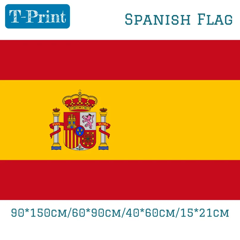 90*150 см 60*90 см 40*60 см 15*21 см Испанский флаг полиэстер испанский национальный флаг баннер