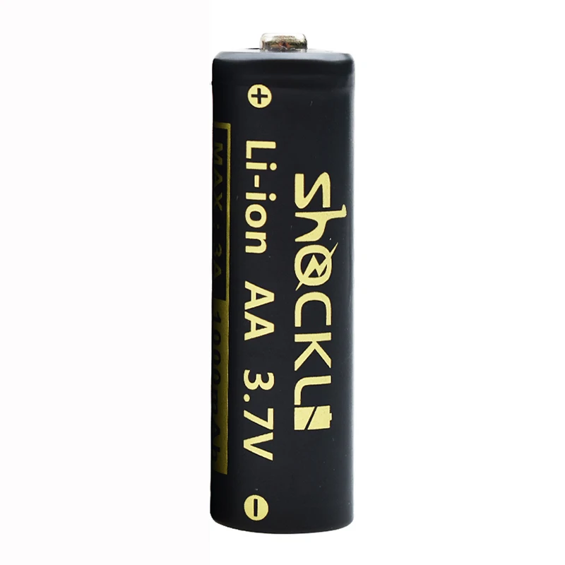 2 шт Shockli 14500 1000mAh 3,7 V литий-ионная аккумуляторная батарея AA литиевая батарея для светодиодного фонарика, фонарь, Налобные фонарики