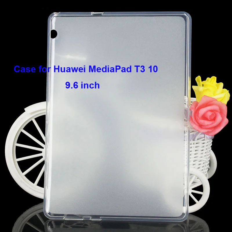Paulo-KTG1097_1_ Pudding Anti Skid Soft Silicone TPU Protection Case for for Huawei MediaPad T3 10 9