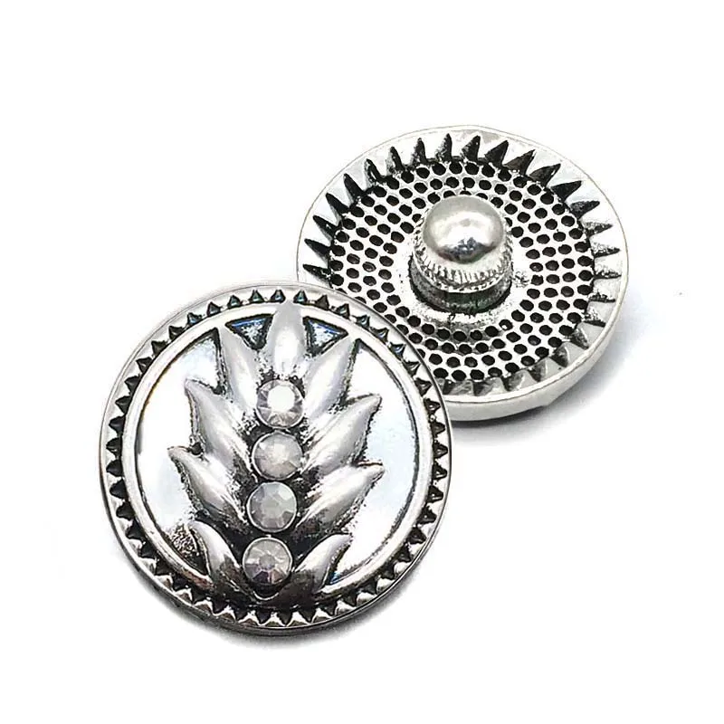 Wholesale w280 18mm rhinestone metal snap button for Bracelet Necklace Jewelry For Women jewelry Fashion accessories Jewelry Findings