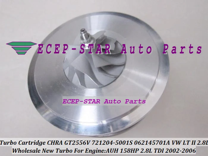 GT2556V 721204-0001 721204-5001S 062145701A Turbocharger Turbo Cartridge CHRA Core Volkswagen LT II 2002-2006 2.8L TDI AUH 158HP (2)