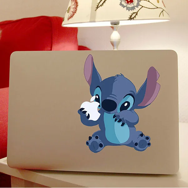 Laptop Sticker Stitch White Vinyl Decal for Apple Macbook Pro Air 13 11 15 Inch Color Snow White