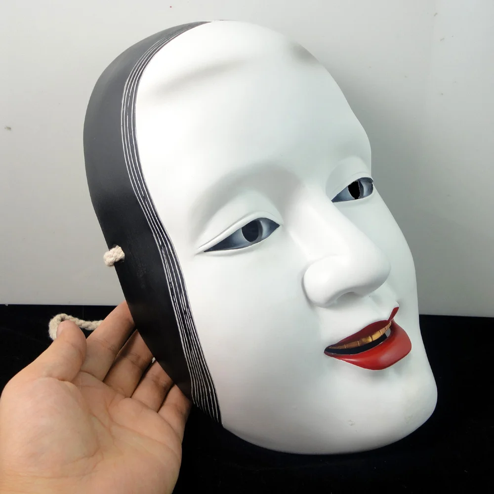 Resin Masquerade Party Female Mask Dance Mask Japanese Noh Buddhism