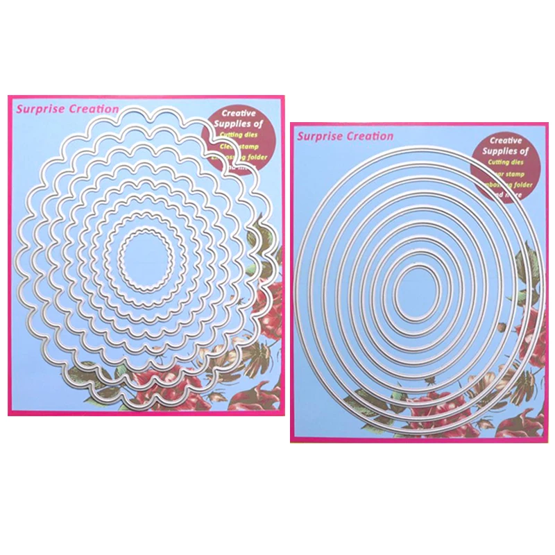 

Surprise Creation 2-Set Basic Cutting dies Oval Cardmaking & Scrapbooking DIY Craft stencil