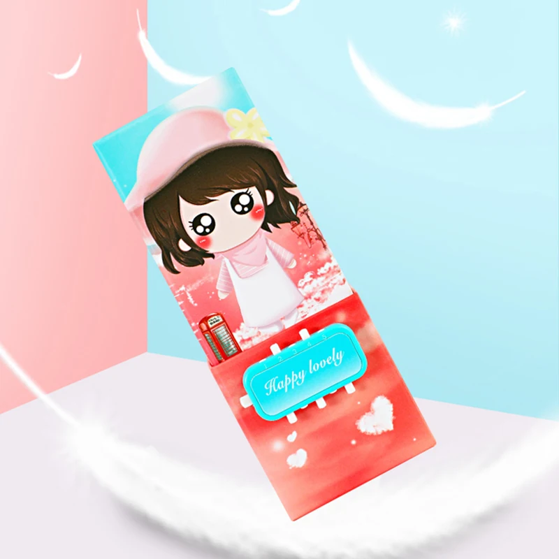 Новый Kawaii деформированный пенал для карандашей 3 слоя большая космическая