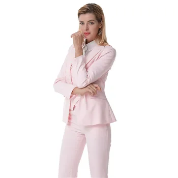 

Now the most popular new elegant ladies suit two-piece suit (jacket + pants ) ladies business dress support custom