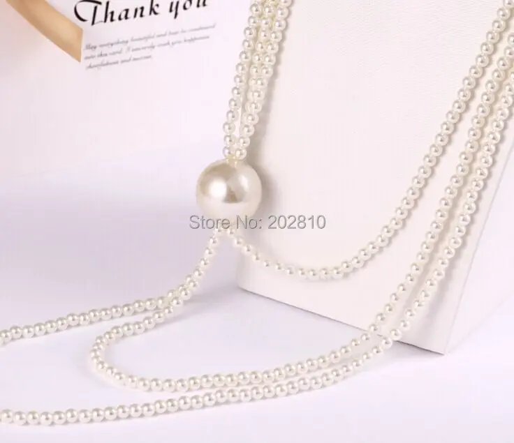 Тип модное многоэтажное жемчужное ожерелье, новая модель 3r этажное жемчужное ожерелье для женщин, жемчужное ожерелье отличного качества