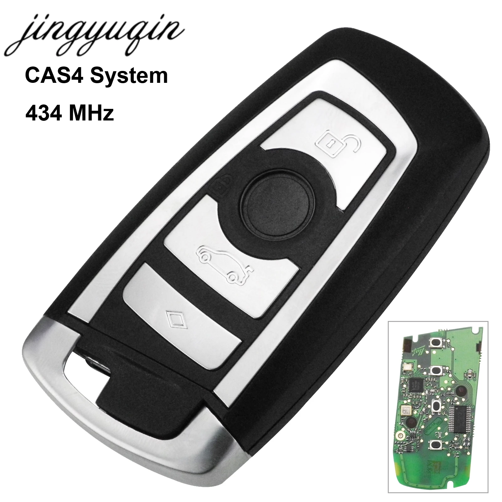 

jingyuqin 433MHz Car Remote Smart Key for BMW F CAS4 5 7 Series System Auto Vehichle Alarm Keyless Fob with Chip