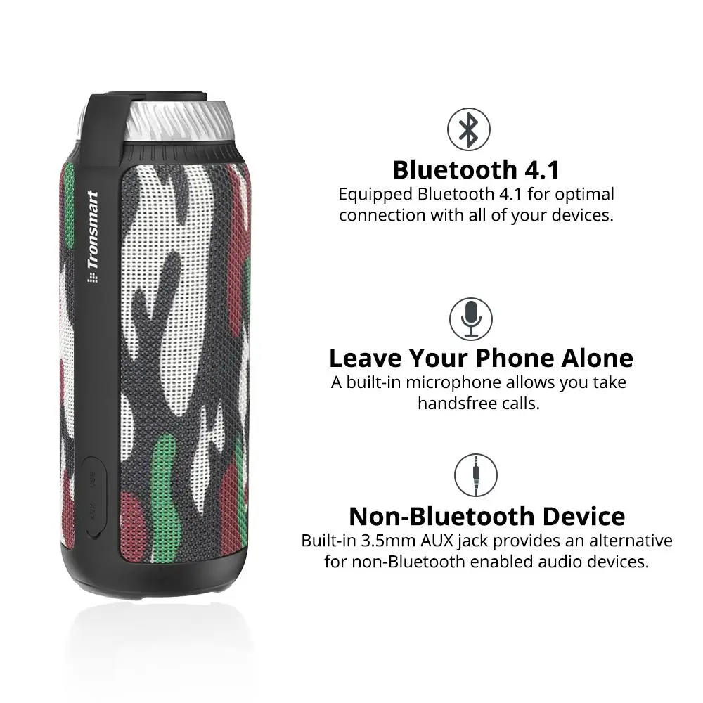 Новый Tronsmart Element T6 беспроводной Bluetooth портативный динамик динамики Soundbar AUX музыка