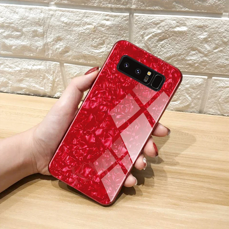 Блестящий чехол из закаленного стекла для samsung Galaxy S10E S9 S8 S10 Plus, роскошный блестящий чехол для samsung Galaxy Note 9 Note8, чехол для телефона