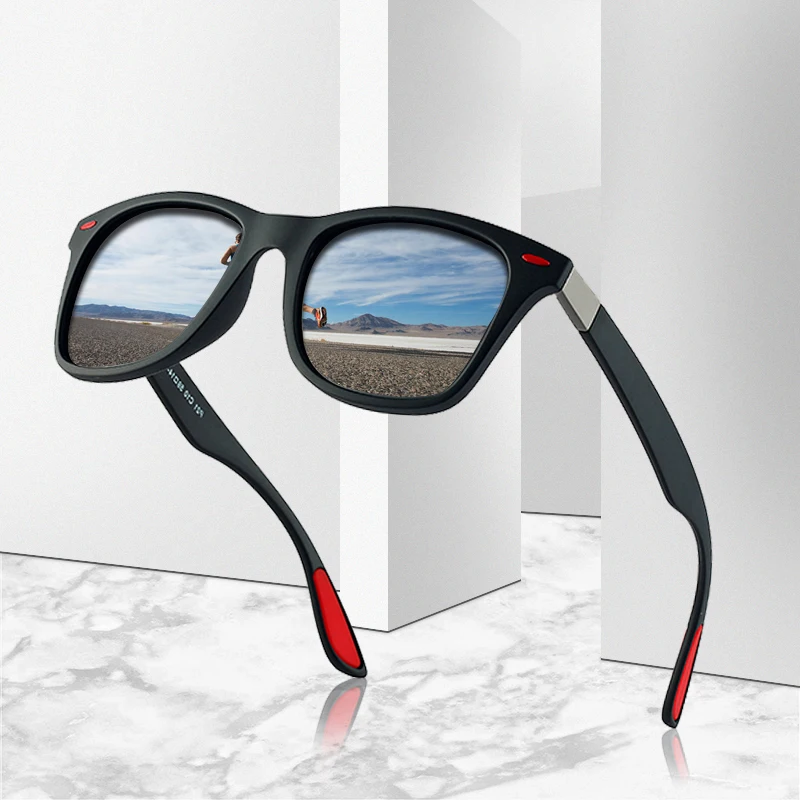

MOSILIN Brand Designer Polarized Sunglasses Men Women Driving Square Coating Mirror 2019