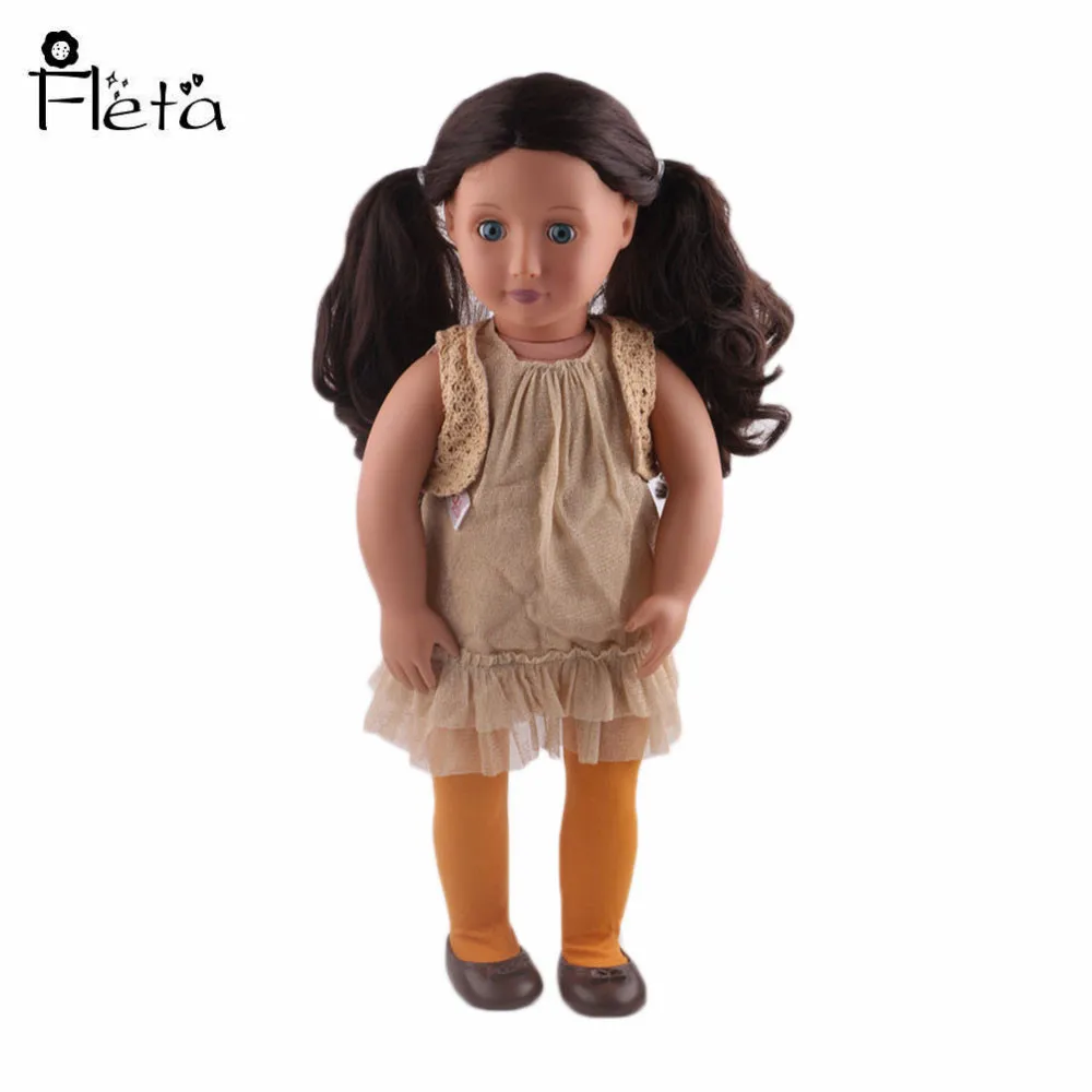 Ручной работы шерсть платье для 18 дюйма американские куклы чтобы дать детям лучший подарок