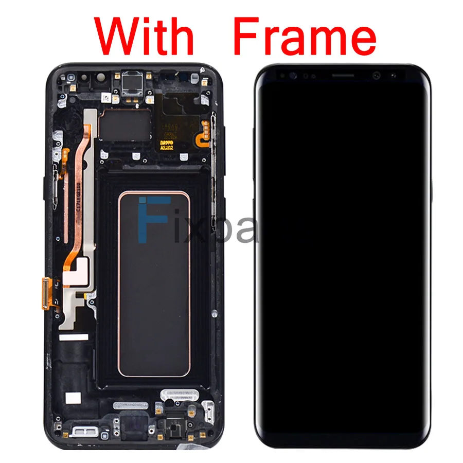 For Samsung S8 Lcd Display Touch Screen Digitizer Assembly For Samsung S8 Plus G950F G950U G950W8 G955F G955W Lcd +Frame (2)