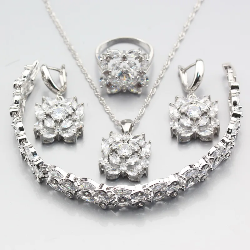 bridal jewelry sets necklace earrings and bracelet