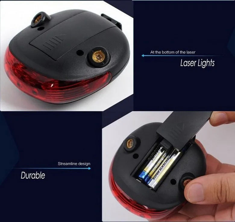 Clearance 5LED+2Laser 7 Flash Mode Bicycle Safety Rear Lamp Waterproof Bike Laser Tail Light Headlight Warning Lamp Flashing Light MBI-01 7 Clearance 5LED+2Laser 7 Flash Mode Bicycle Safety Rear Lamp Waterproof Bike Laser Tail Light Headlight Warning Lamp Flashing Light MBI-01 7