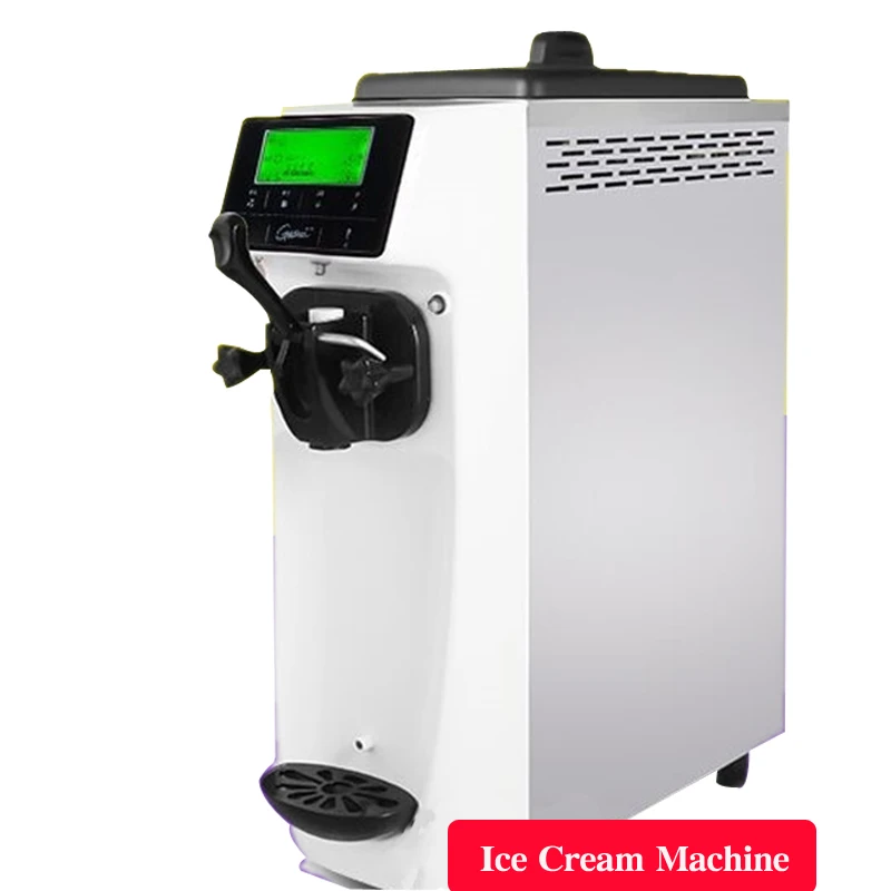 Commercial desktop soft ice cream machine small stainless