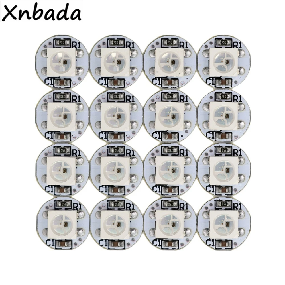 10 ~ 1000 шт. WS2812B WS2812 4 контактный светодиодный чип и радиатор DC5V 5050SMD RGB WS2811 IC