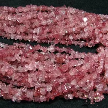 Свободные бусины арбуз кварц красный барокко 3-5 мм 3" для DIY ювелирных изделий FPPJ бусины натуральный драгоценный камень