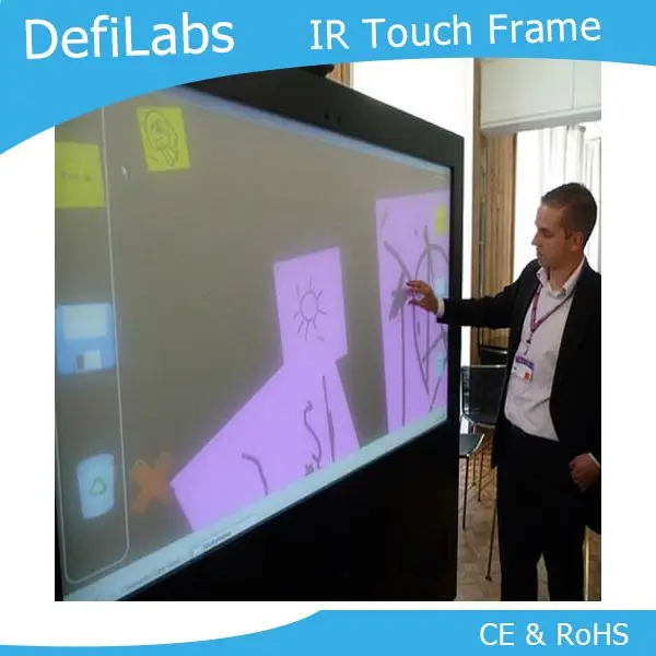 

DefiLabs 10 touch points 60 inch Screen Frame/ Panel for Interactive advertising