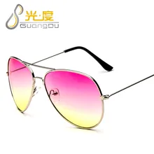 GUANGDU 2017 Fashion Brand Cat Eye Sunglasses Women Glasses Men Mirror Sun Glasses Female Glasses Sunglasses Oculos Gafas 3025