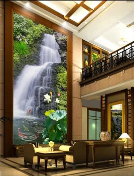 

Custom photo 3d wallpaper Non-woven mural picture wall sticker Fresh water falls painting Living room decoration