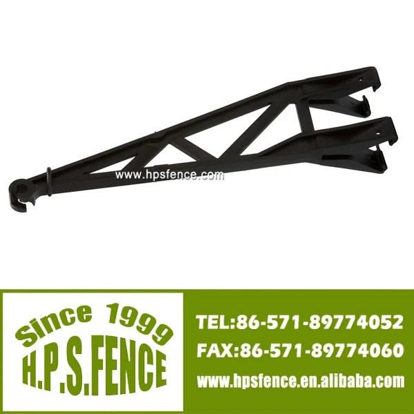 50PK Electric Fence Plastic Standoff Bracket with 300mm offset for Steel Postsin Fencing