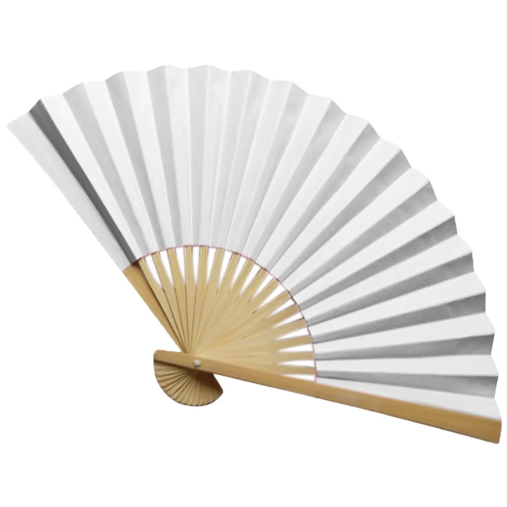 Pattern Chinese Style Hand Held Fan Bamboo Paper Folding Fan Handheld Wedding Hand Fan Cool Bamboo Flower Personalized G613