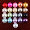 100 pièces/lot de 21 couleurs 12MM | Résine faite à la main, Imitation plastique, demi-boutons de perles en acrylique, perles pour accessoires cheveux ► Photo 1/6