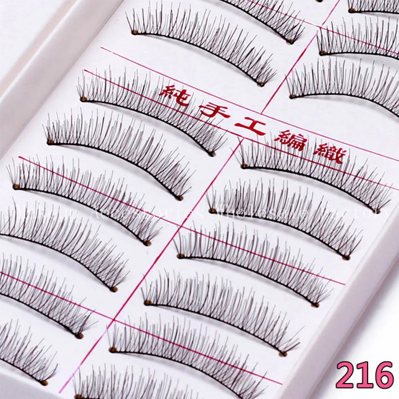 Hot Natural Long False Eyelashes 50pcs Reusable Long Eyelashes Fake