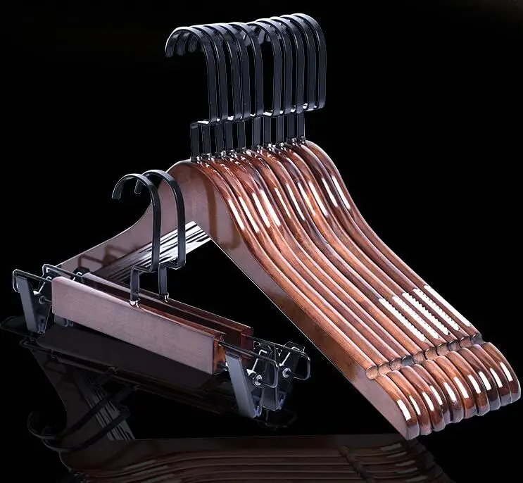 20PCS vintage hardwood clothes rack clothing store clothes hangerin